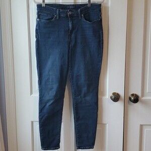 LUCKY AVA SKINNY SIZE 10 DARK WASH STRETCH HIGH RISE